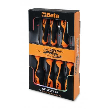 BETA 012672307 - Jeu de 7 tournevis colorés pour vis Torx®