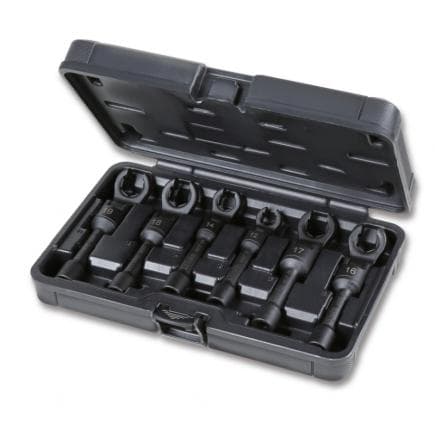 BETA 014620026 - Jeu de 6 clés 6-pans articulées ouvertes pour raccords d'injecteurs