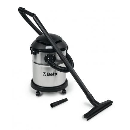 BETA 018700220 - Aspirateur solide et fluide avec tambour en acier inoxydable 20L