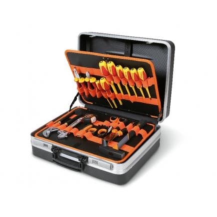 BETA 020281018 - Coffret avec assortiment de 70 outils électrotechniques
