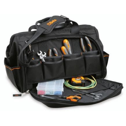 BETA 021091024 - Sacoche porte-outils en tissu technique avec assortiment de 74 outils pour une utilisation universelle