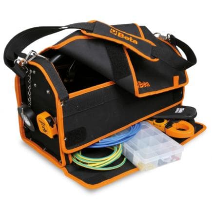 BETA 021101044 - Boîte à outils en tissu technique avec assortiment de 74 outils pour une utilisation universelle