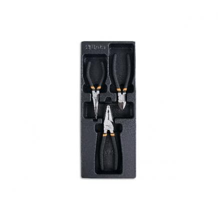 BETA 024240123 - Plateau thermoformé rigide avec pinces et cutters finition industrielle (3 pcs.)