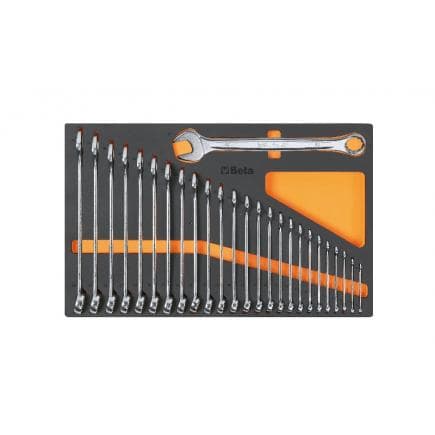 BETA 024500002 - Plateau thermoformé souple avec clés mixtes (26 pcs.)