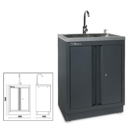 BETA 045000233 - Module fixe avec évier intégré pour la combinaison d’équipements d’atelier C45PRO
