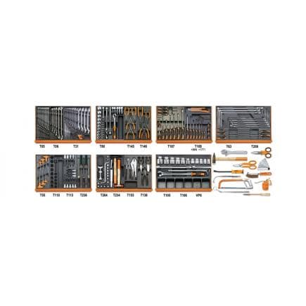 BETA 059081017 - Composition de 212 outils pour la réparation automobile en plateaux thermoformés rigides en ABS
