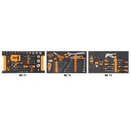 BETA 059140112 - Composition de 109 outils pour la maintenance générale en plateaux mousse compacte