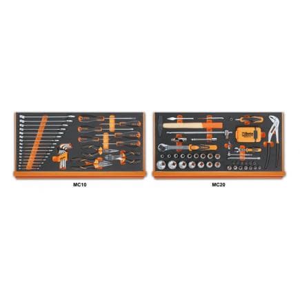 BETA 059271021 - Composition de 108 outils pour la réparation générale en plateaux mousse compacte