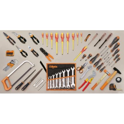 BETA 059801083 - Composition de 70 outils pour l'électrotechnique