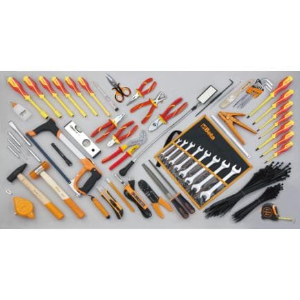 BETA 059801084 - Composition de 64 outils et 200 colliers pour l'électrotechnique