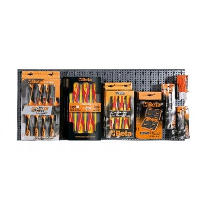 BETA 066000380 - Assortiment de 71 outils avec crochets sans panneau