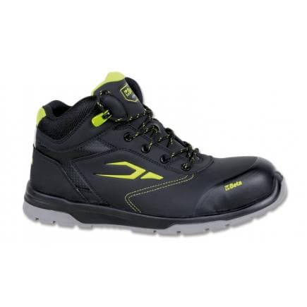 BETA 073210445 - Chaussure basse en Nubuck hydrofuge, délaçage rapide, avec renfort anti-abrasion dans la zone de l'embout, S3 RS SRC