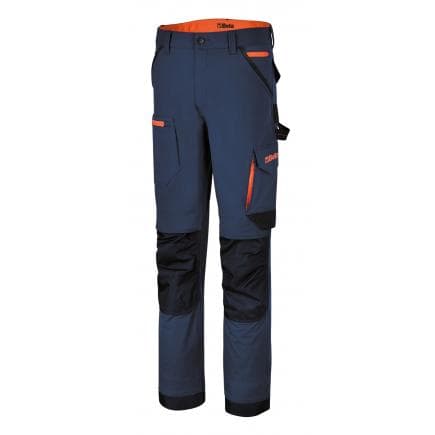 BETA 076500100 - Pantalon de travail stretch avec multipoches, bleu