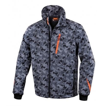 BETA 076580101 - Veste softshell, gris camouflage
