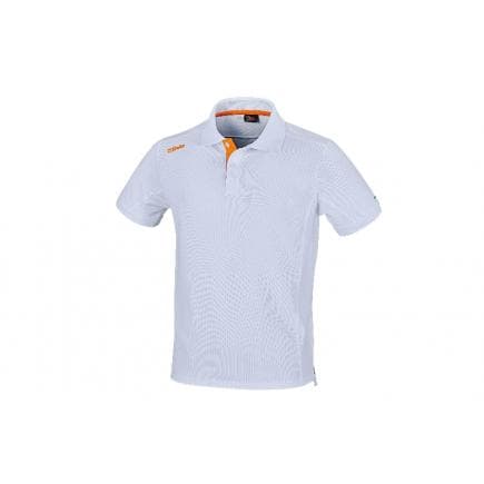 BETA 095340033 - Polo à deux boutons en jersey de coton, blanc