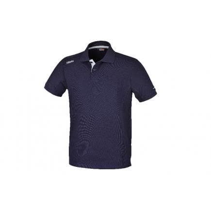 BETA 095340075 - Polo à deux boutons en jersey de coton avec inserts gris, bleu