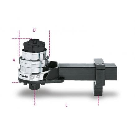 BETA 005650614 - Multiplicateur de couple pour le serrage à droite et à gauche avec rapport 27:1 avec système anti-remontrant en coffret 565VV-B