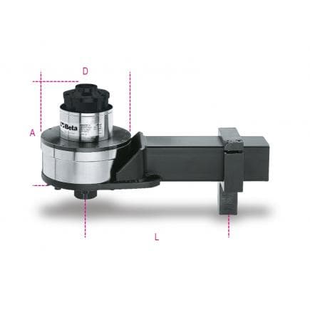 BETA 005670615 - Multiplicateur de couple pour le serrage à droite et à gauche avec rapport 135:1 avec système anti-remontrant en coffret 565VV-B