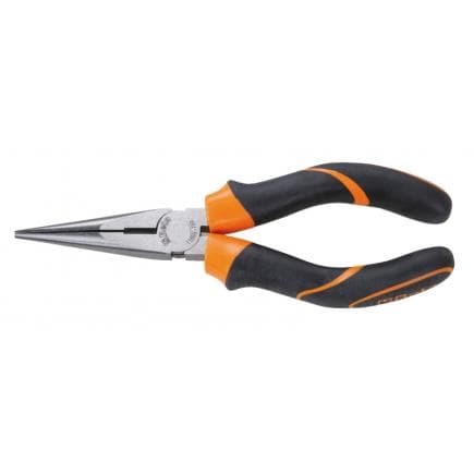 BETA 011660266 - Pince à becs demi-ronds longs striés avec branches gainées confort bi-matières et finition industrielle (lot muliple)