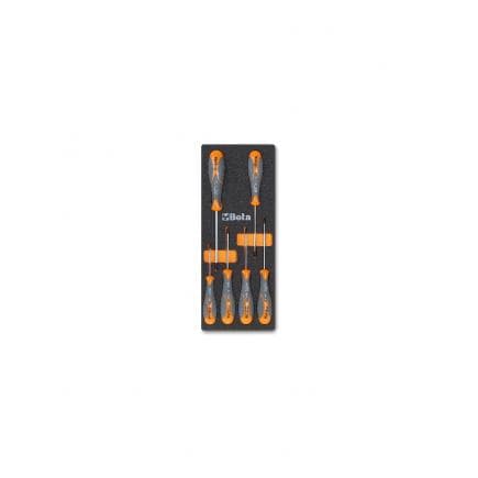 BETA 024510174 - Plateau thermoformé souple avec tournevis Beta Max pour vis à tête Torx® (vide)