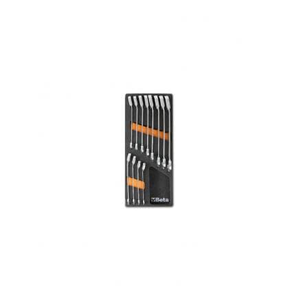 BETA 024510045 - Plateau thermoformé souple avec clés mixtes à cliquet (vide)
