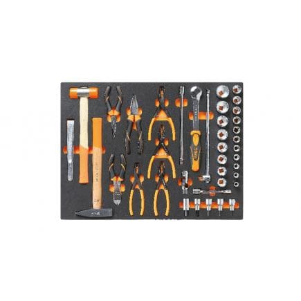 BETA 024524236 - Plateau souple en EVA Douilles 1/2", pinces et outils à chocs (vide)