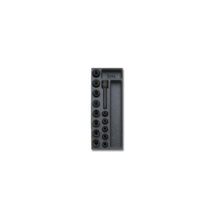 BETA 024000477 - Plateau thermoformé rigide avec douilles à chocs 1/2" (vide)