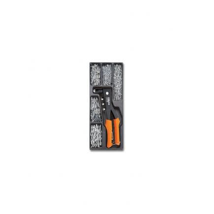 BETA 024000478 - Plateau thermoformé rigide avec riveteuse et 500 rivets (vide)