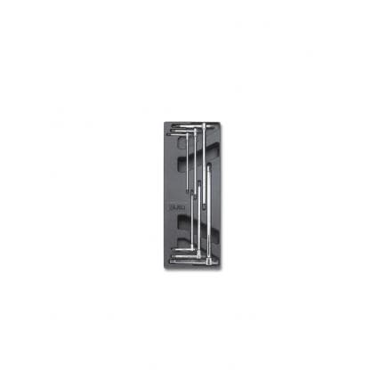BETA 024000470 - Plateau thermoformé rigide avec clés hexagonales en T (vide)