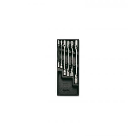 BETA 024000490 - Plateau thermoformé rigide avec clés à douille à double articulation (vide)