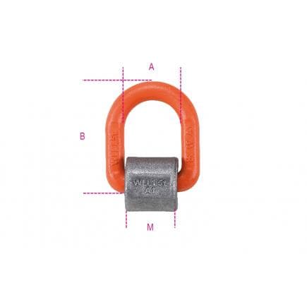 BETA 080680115 - ROBUR - Supports de levage à souder à base unique avec corps en acier allié à haute résistance