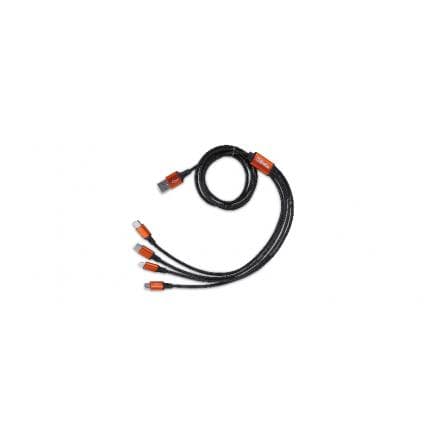 BETA 095490042 - Câble de charge rapide en nylon tressé multi 4 en 1