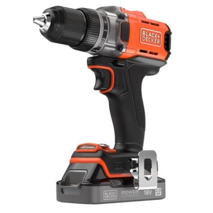 BLACK & DECKER BCD382D1XK-QW - Perceuse-visseuse sans fil 18V - 2.0Ah dans valise (avec batterie et chargeur)