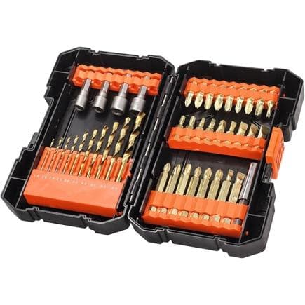 BLACK & DECKER A7227-XJ - Ensemble d'embouts et de forets pour percer et visser (41 pcs.)