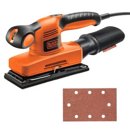 BLACK & DECKER KA320E-QS - Ponceuse orbitale 240 W 1/3 feuille