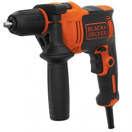 BLACK & DECKER BEH550K-QS - Perceuse à percussion filaire 550W en mallette