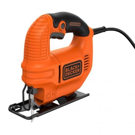 BLACK & DECKER KS501-QS - Scie sauteuse compacte à fil 400W dans carton avec une lame