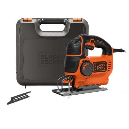 BLACK & DECKER KS901PEK-QS - Scie sauteuse à fil pendulaire 620W dans mallette avec deux lames