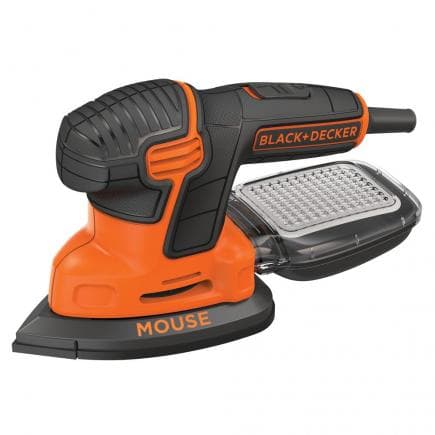 BLACK & DECKER KA2000-QS - Ponceuse à fil Mouse® 120W avec 15 accessoires dans sac à dos