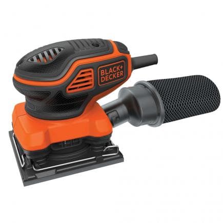 BLACK & DECKER KA450-QS - Ponceuse orbitale à fil 1/4 de feuille 220W