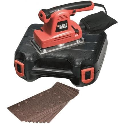 BLACK & DECKER KA274EKA-QS - Ponceuse orbitale à fil 1/2 feuille 310W