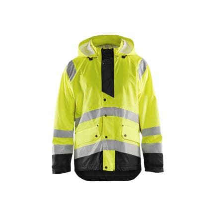 BLAKLADER 432720053399S - Veste de pluie haute-visibilité Niveau 3 Jaune/Noir