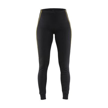 BLAKLADER 720310759900L - Bas de sous-vêtement retardant flamme 68% laine merinos Femme Noir