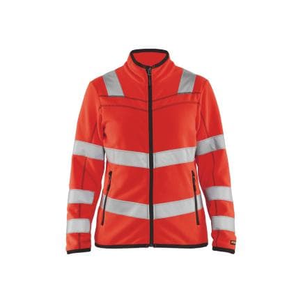 BLAKLADER 496610105500M - Veste micropolaire haute-visibilité femme Rouge