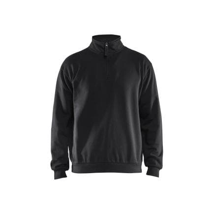 BLAKLADER 3587116999005XL - Sweat col zippé Noir