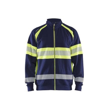 BLAKLADER 355111588933M - Sweat haute-visibilité Marine/Jaune