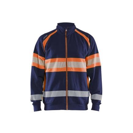 BLAKLADER 355111588953M - Sweat haute-visibilité Marine/Orange