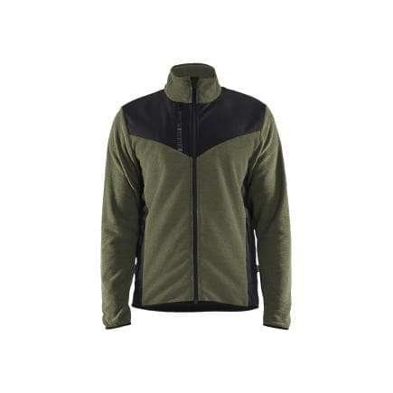 BLAKLADER 594225364199XXL - Veste tricotée Softshell Vert foncé/Noir