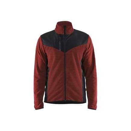 BLAKLADER 594225365999XL - Veste tricotée Softshell Rouge brique/Noir