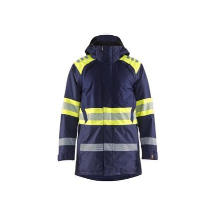 BLAKLADER 448519778933M - Parka hiver haute-visibilité Marine/Jaune